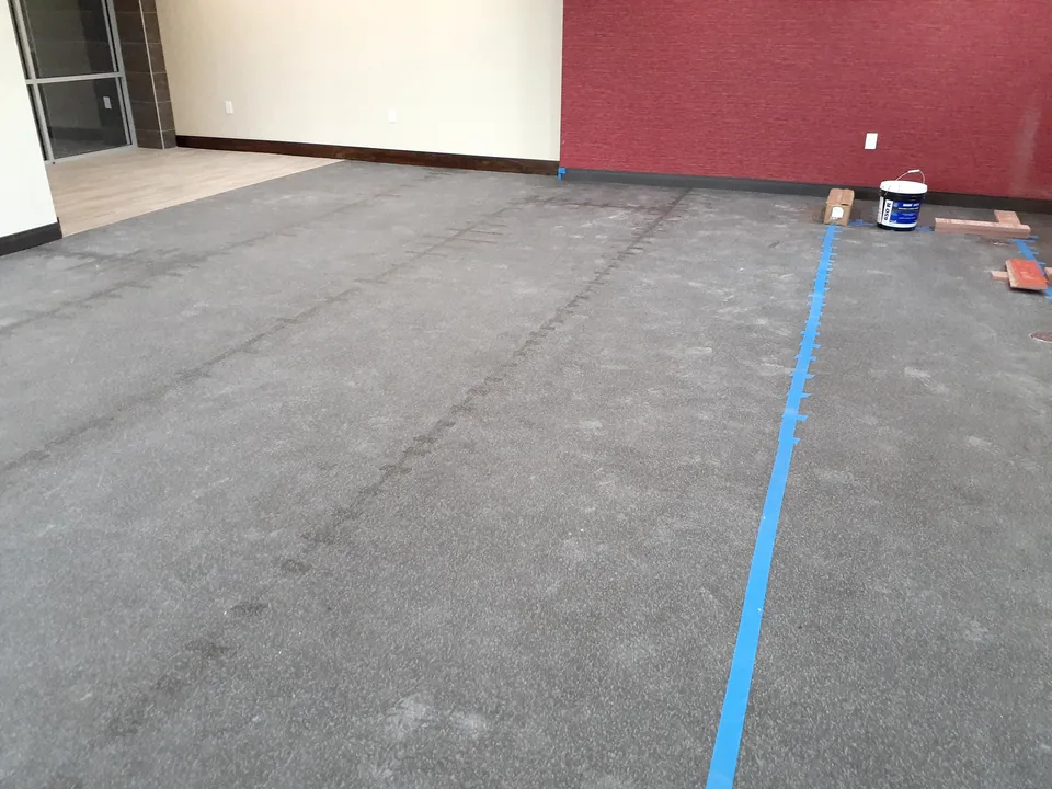 Concrete slab preparation