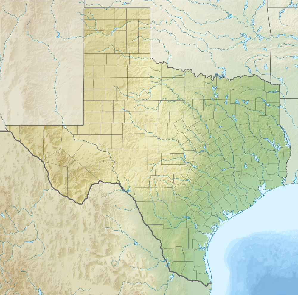 Texas relief map — DAAS Floors service territory